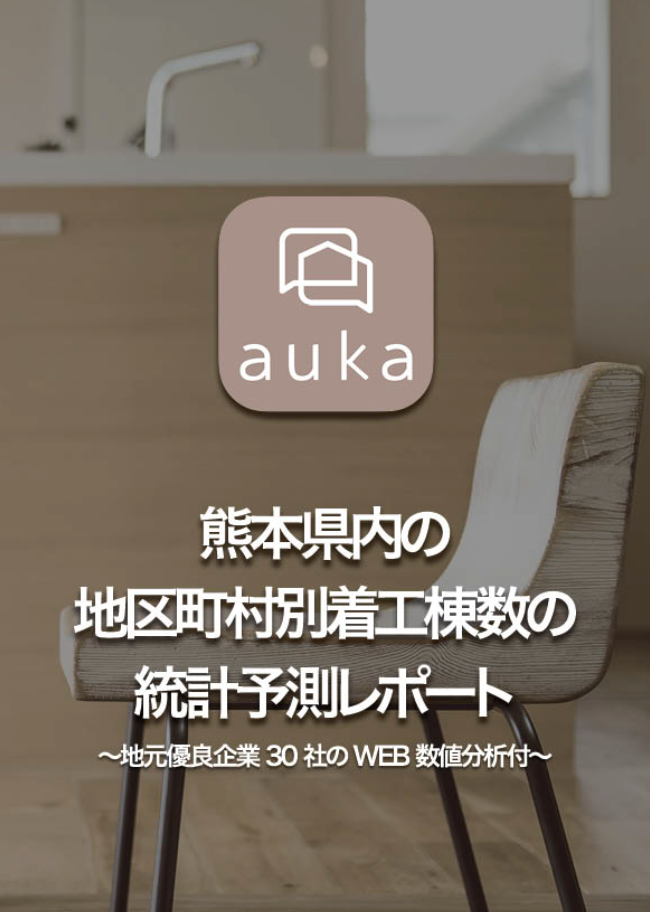 auka熊本県内の着工棟数予測レポート